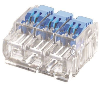 IDEAL INDUSTRIES 32A Gen II 3-Port Wire Connector - 50pc Jar, 0.2mm² to 4.0mm² (Solid/Stranded) & 0.14mm² to 4.0mm² (Flexible) - Product Code: 32A