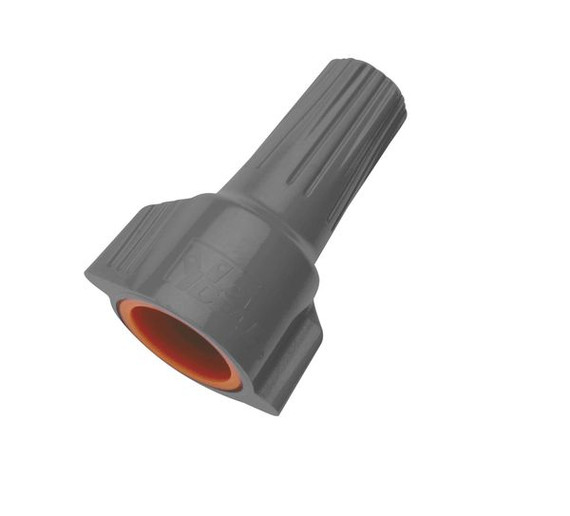 IDEAL INDUSTRIES 24A WeatherProof Twister Wire Connector - 25pc Card, Grey/Orange (1 x 1.5mm² to 2 x 2.5mm²)