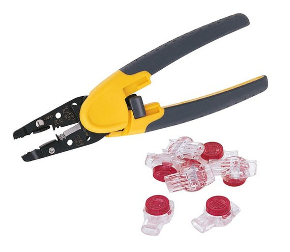 IDEAL INDUSTRIES Telephone & Data Cable Splice Repair Kit - 25x IDC Connectors (UR Red, 3-Wire Butt Splice) - Product Code: 12345