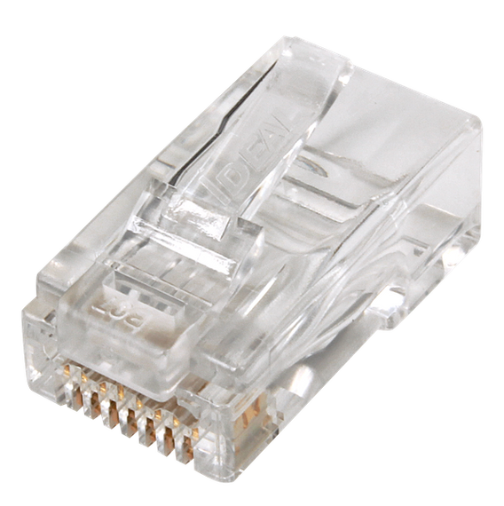 IDEAL INDUSTRIES CAT6A/6 UTP RJ45 Push Through Plug (Staggered) - Pack of 50, Compatible with 30-495