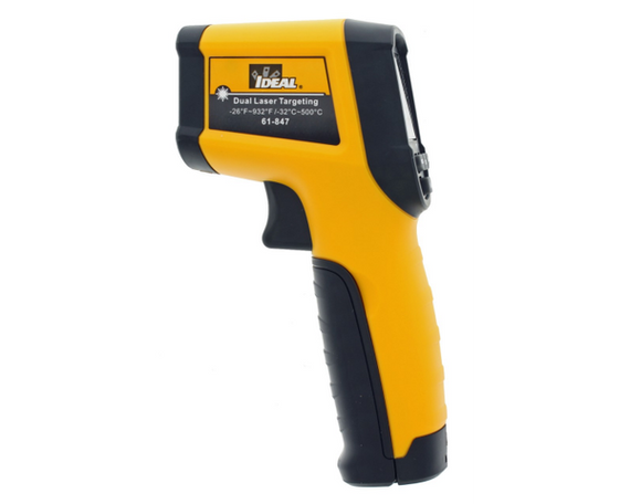 IDEAL INDUSTRIES Dual Laser Targeting Infrared Thermometer - Model #12345