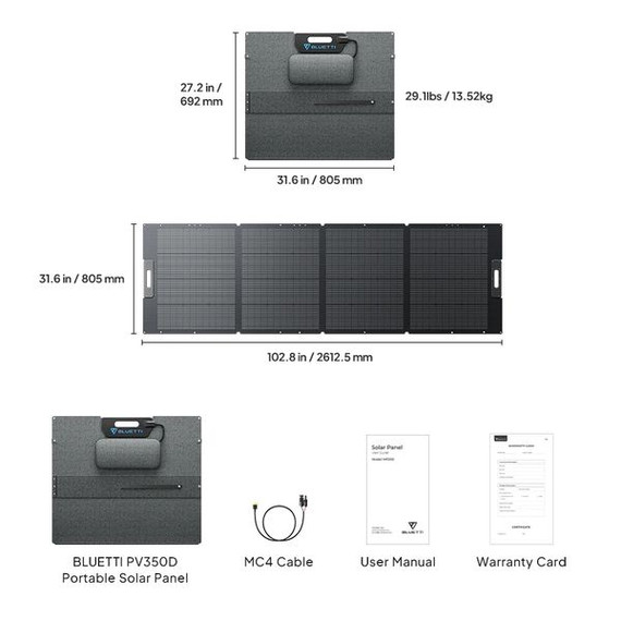 Bluetti Pv350 Foldable Solar Panels - 350W (PV350)