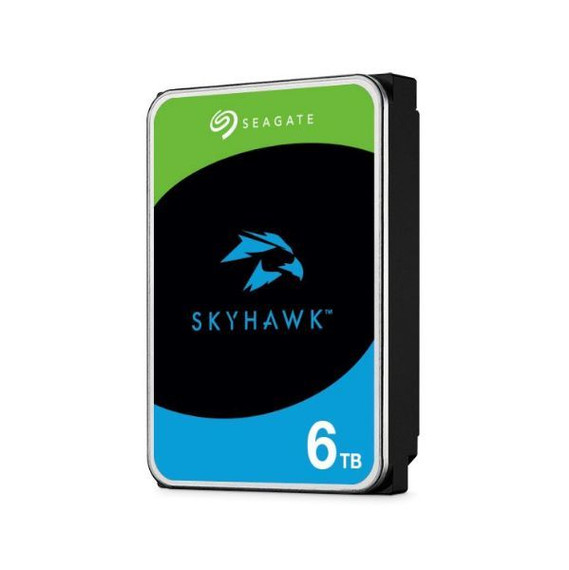 Seagate 6TB Skyhawk Surveillance HDD - 3.5" SATA3, 256MB Cache, 24/7 Operation, Supports Up to 64 Cameras, Tarnish Resistant, 3YR Warranty - SEAGATE-6TB-SKYHAWK