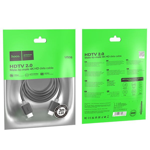 4K Premium HDMI Cable (US08) [3 Meter] 