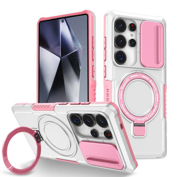 Galaxy S25 Ultra      Magsafe Sliding Cover Case    [Pinkwhite]