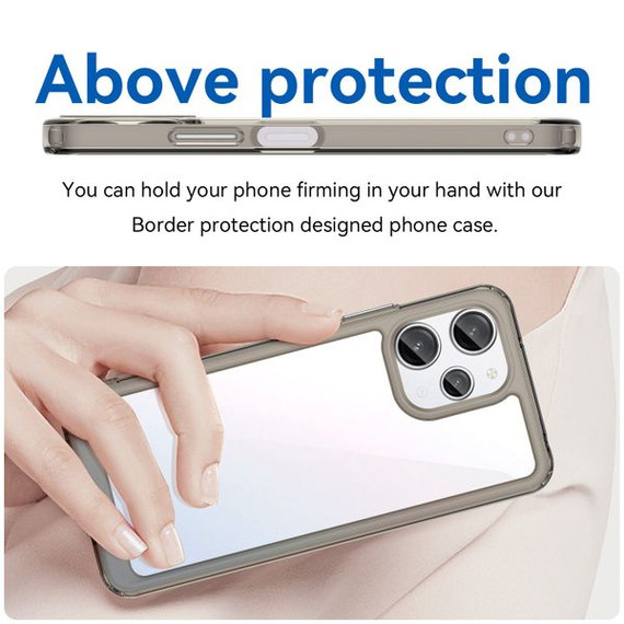 Xiaomi Redmi 12 5G Soft Gel Bumper Case [Clear Grey]