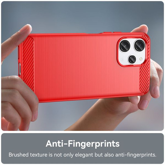 Xiaomi Redmi 12 5G      Carbon Fibre Case    [Red]