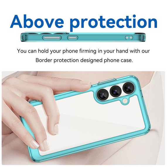 Galaxy S25 Soft Gel Bumper Case [Clear Blue]
