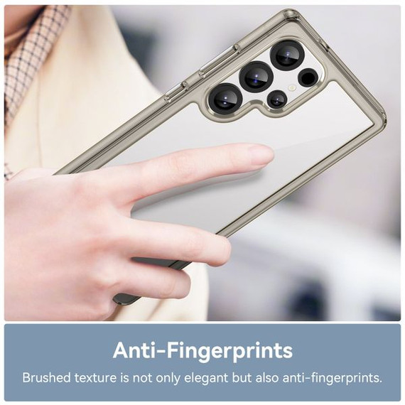 Galaxy S25 Ultra Soft Gel Bumper Case [Clear Grey]