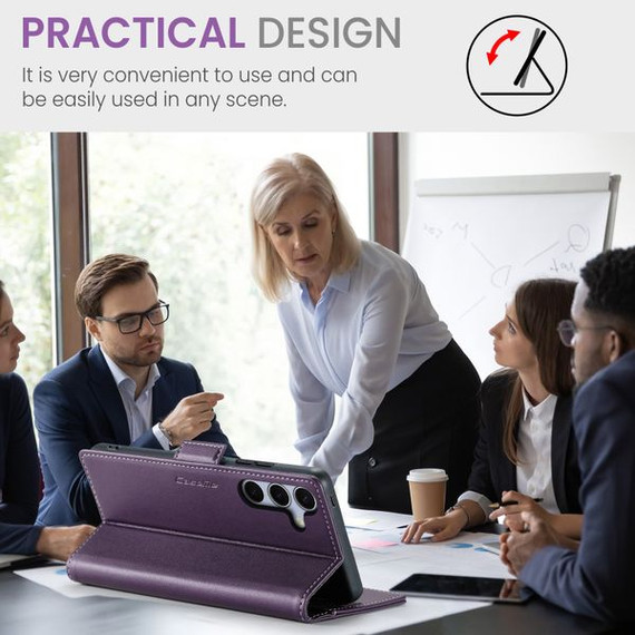 Galaxy S25 Plus      Pu Wallet Case    [Purple]