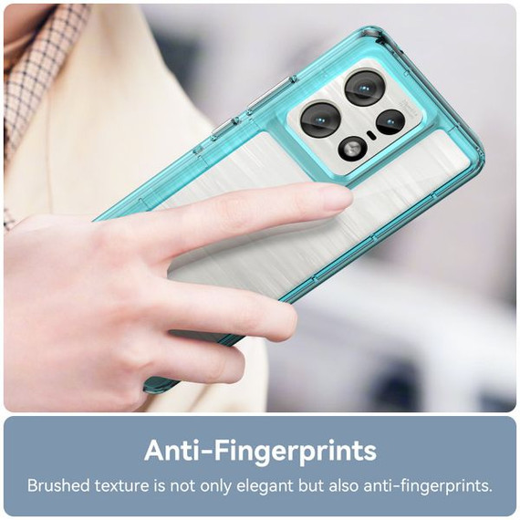 Moto Edge 50 Pro Soft Gel Bumper Case [Clear Blue]