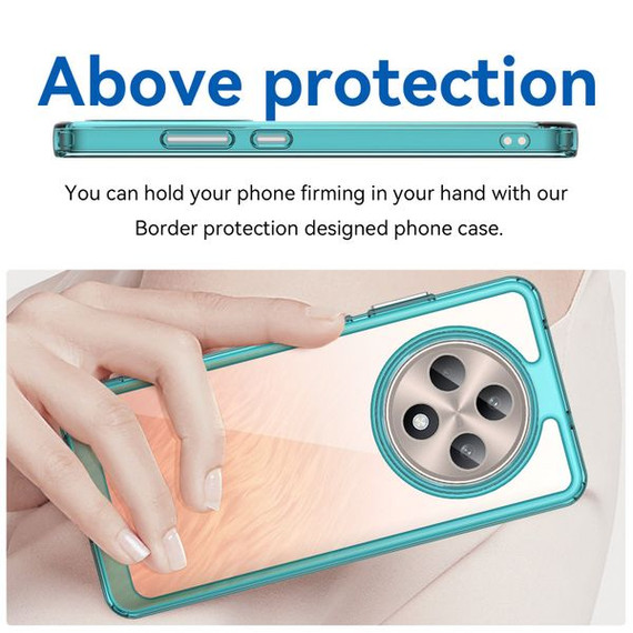 Oppo Reno 12F 5G Soft Gel Bumper Case [Clear Blue]