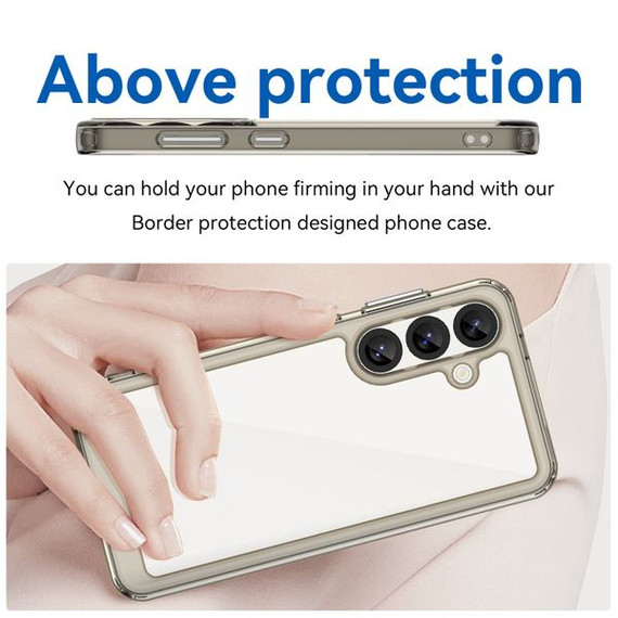 Galaxy S25      Soft Gel Bumper Case    [Clear Grey]