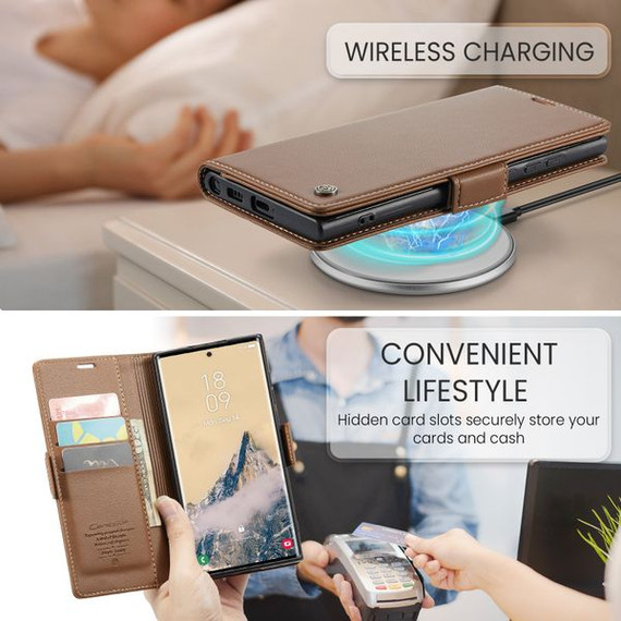 Galaxy S25 Ultra      Pu Wallet Case    [Brown]