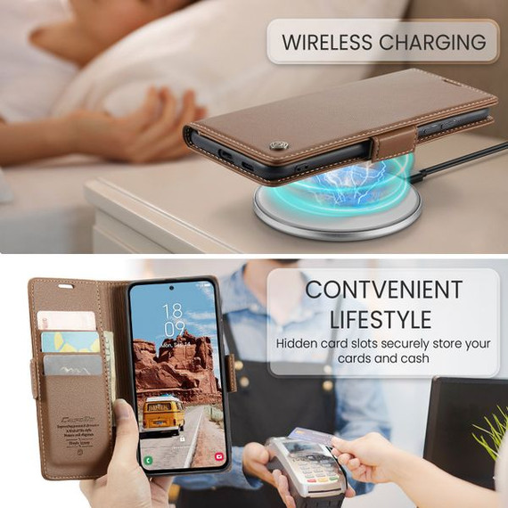 Galaxy S25 Plus      Pu Wallet Case    [Brown]