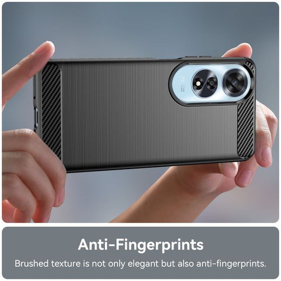 Oppo A60 4G      Carbon Fibre Case    [Black]