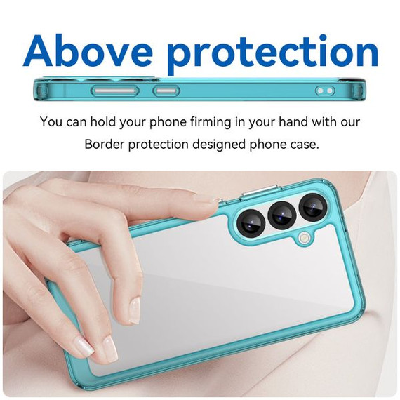 Galaxy S25 Plus Soft Gel Bumper Case [Clear Blue]