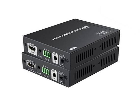 LENKENG HDBaseT HDMI Extender 4K@60Hz over Single Cat6 up to 70m with IR & Dual Power Adapters - LKV675