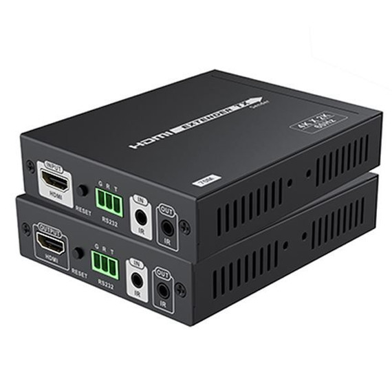 LENKENG HDBaseT HDMI Extender 4K@60Hz over Single Cat6 up to 70m with IR & Dual Power Adapters - LKV675