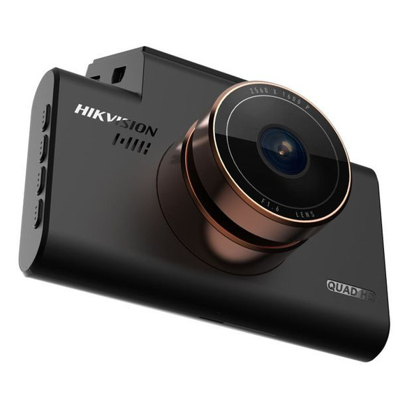 HIKVISION 5MP Dashcam 1600P FHD Loop Recording, 130° FoV, WiFi, Night Vision, 4" Display, SD Card Slot, App Support - C6PRO-5MP