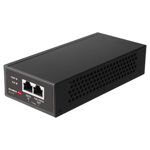 EDIMAX 2.5G PoE++ Injector 90W, 100m Power & Data, Easy Plug & Play, Wall-mount, Short Circuit Protection - GP-203IT