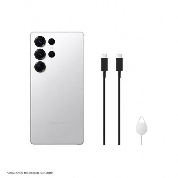 Samsung Galaxy S25 Ultra SM-S938/DS Mobile Phone [ 1TB / 12GB RAM - Titanium Whitesilver ]