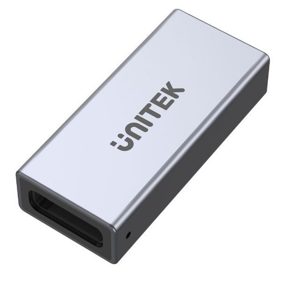 UNITEK USB-C Extension Adapter - Type-C Female to Female, 8K@60Hz, 40Gbps, 240W, Aluminium Alloy, Space Grey