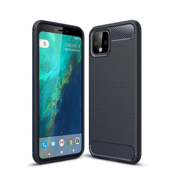 Google Pixel 4      Carbon Fibre Case    Navy