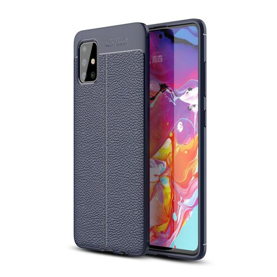 Samsung Galaxy A51      Leather Texture Case    Navy