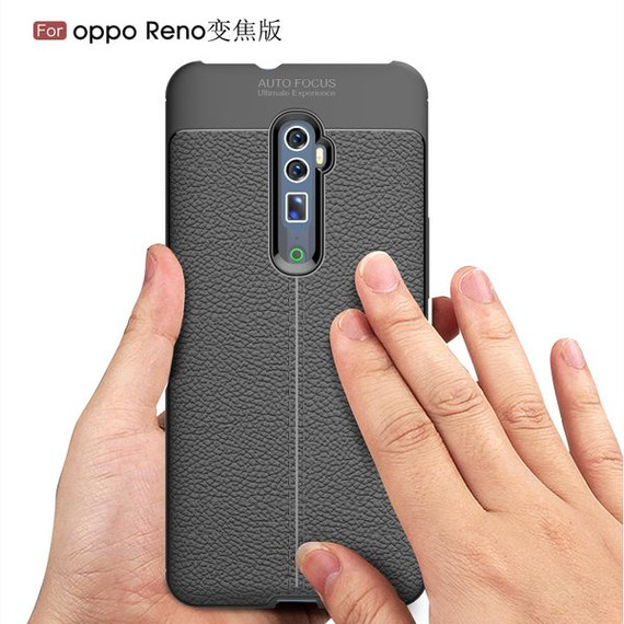 OPPO Reno 10xZoom Leather Texture Case Red