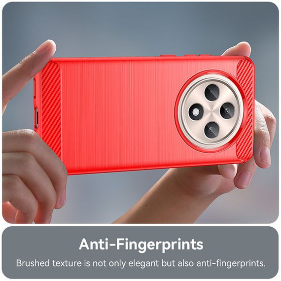 Oppo Reno 12F 5G Carbon Fibre Case [Red]