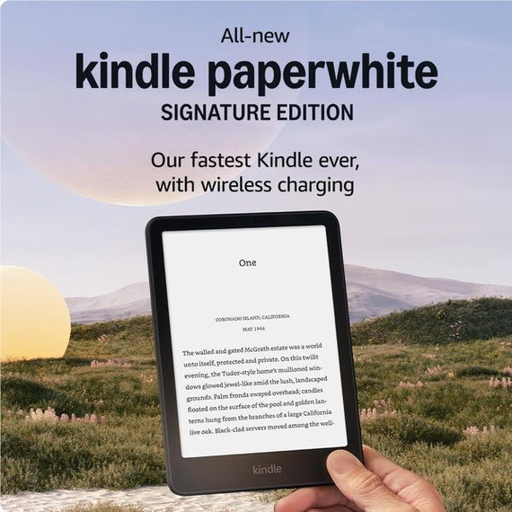Amazon Kindle Paperwhite (12th Gen) Signature Edition (2024) [ 32GB - Metallic Black ]