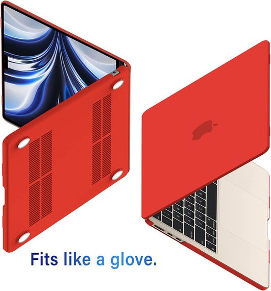 Macbook Air 13" (M4, 2025) A3240 Matte Hard Case [Red]