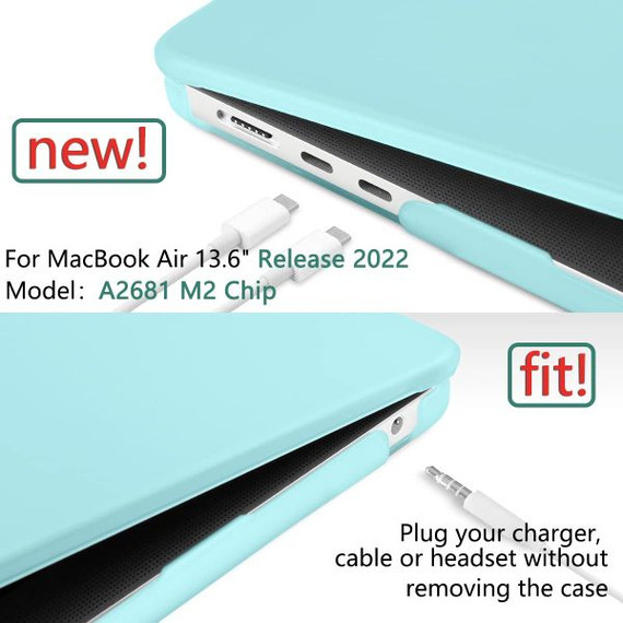 Macbook Air 13" (M4, 2025) A3240 Matte Hard Case [Turquoise]