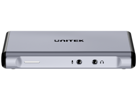 UNITEK Dual 4K HDMI Video Capture Card with Loop-out. Capture & Stream Instantly. High Speed & Low Latency, Plug & Play, Perfect for All Live Streams, 30cm Cable Lenght, Space Grey.