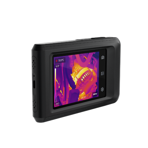HIKMICRO Pocket2 8MP Thermal Imaging Camera. 3.5" LCD Touch Screen. Thermal, Visual, Fusion, PIP & Blending Image Modes. Thermal Resolution: 49,152 Pixels. NETD: Less than < 40 mK.