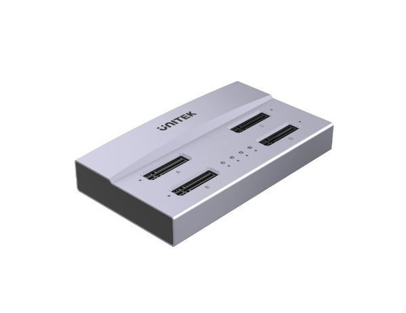 UNITEK 4-Bay M.2 SSD USB4 Docking Station. Supports M Key/M+B Key for Multiple M.2 Sizes in PCIe 4.0 x 4, 40Gbps Ultrafast Data Transfer, 1-to-3 One Key Offline Clone. Space Grey