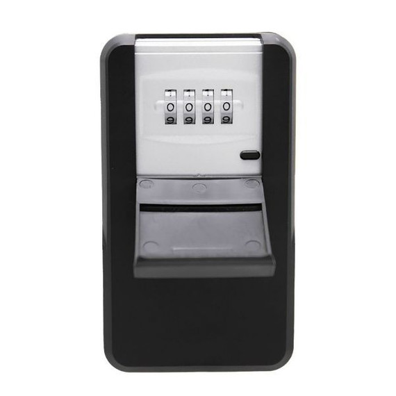 DYNAMIX XL LED Portable Key Storage Wall Mount Security Safe. 4-Digit Resettable LED Dials for Better Visibilty in the Dark, Solid Metal Construction. Battery: CR2032 x 1pc (Excluded)