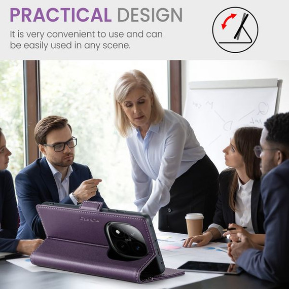 Xiaomi Redmi Note 14 Pro 5G      Pu Wallet Case    [Purple]