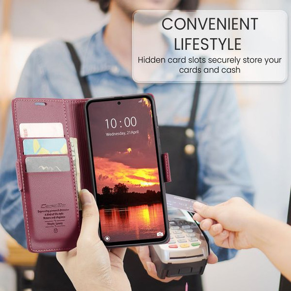 Xiaomi Redmi Note 14 5G      Pu Wallet Case    [Maroon]