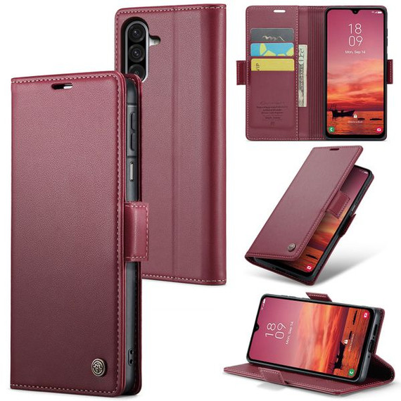 Galaxy A26 5G      Pu Wallet Case    [Maroon]