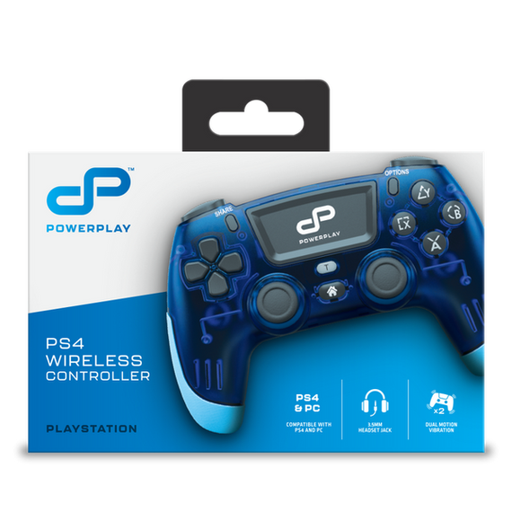 PowerPlay PS4 Wireless Controller (Translucent Blue)