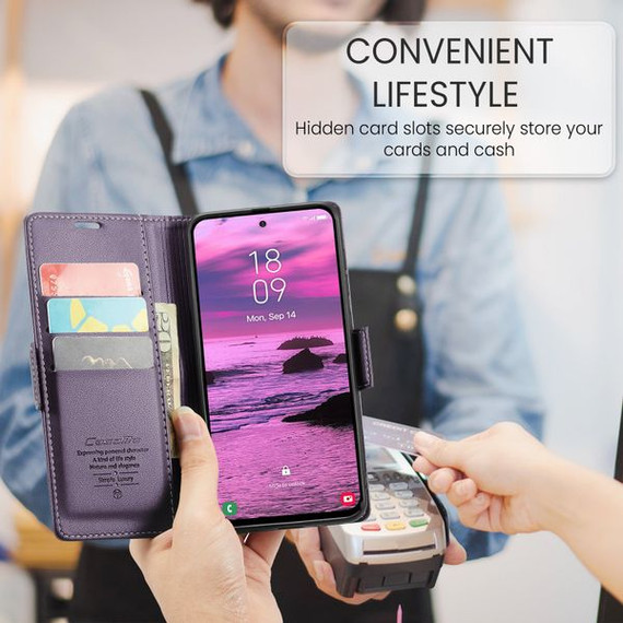 Galaxy S25 Edge      Pu Wallet Case    [Purple]