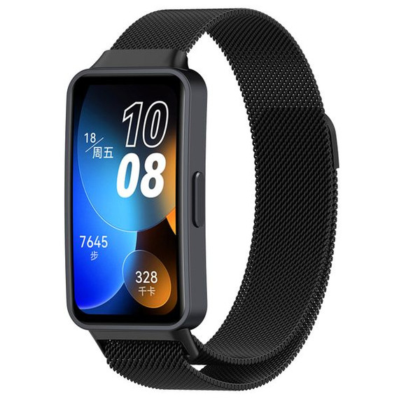 Huawei Band 10      Milanese Loop Strap   [Black]
