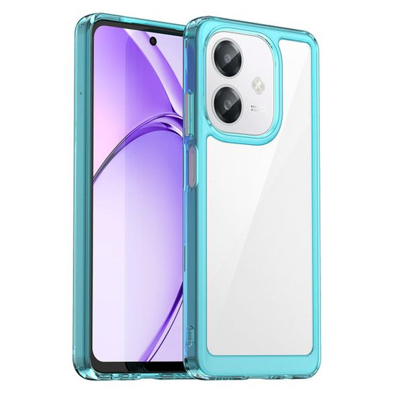 Oppo A40 4G      Soft Gel Case    [Clear Blue]