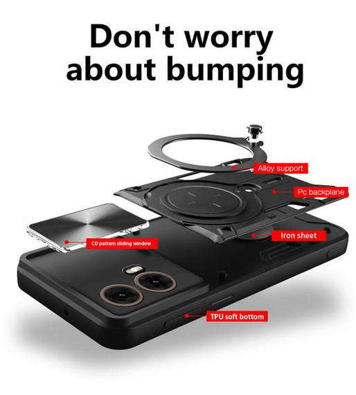 Moto G85      Heavy Duty Case    [Red]