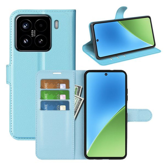 Xiaomi 15      Pu Wallet Case    [Lightblue]