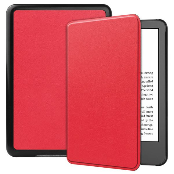 Kindle Touch 6" (11Th Gen 2024)    Tri-Fold Pu Case    [Red]