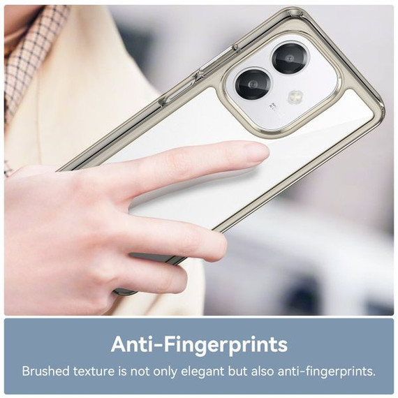 Oppo A40 4G      Soft Gel Case    [Clear Grey]