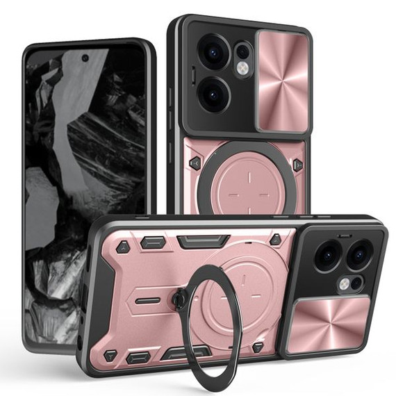Oppo Reno 13 F 5G      Heavy Duty Case    [Rose Gold]